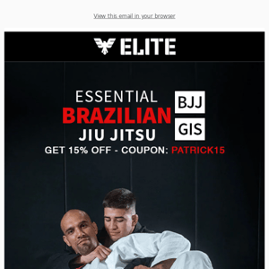 Elite Sports Adults' Essential Brazilian Jiu-Jitsu BJJ Gis - Get 15% Off