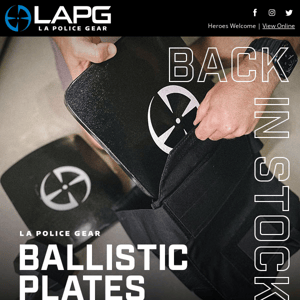 LAPG plates back in stock!