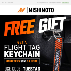 FREE Flight Tag Keychain With Your Purchase - Today Only!