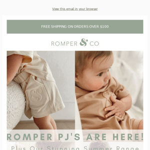 Romper & Co Pj's are Here!