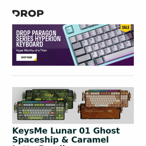 KeysMe Lunar 01 Ghost Spaceship & Caramel Latte Bundles, Dekoni x HIFIMAN Cobalt Closed-Back Dynamic Headphones, JVC HA-FW01 Wood Series IEM and more...