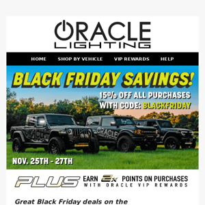 Don't Forget Your Black Friday Savings!