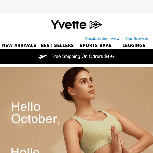 Yvette Sports - Latest Emails, Sales & Deals