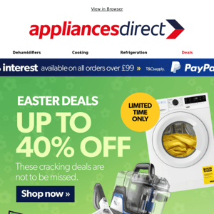 Easter Deals | Up to 40% off
