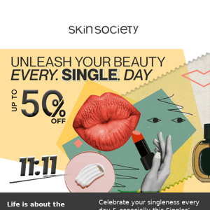 Up to 50% OFF this Singles’ Day!