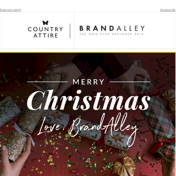 Merry Christmas from BrandAlley and an extra 10% off*