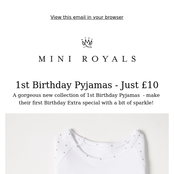 1st Birthday Pyjamas - £10