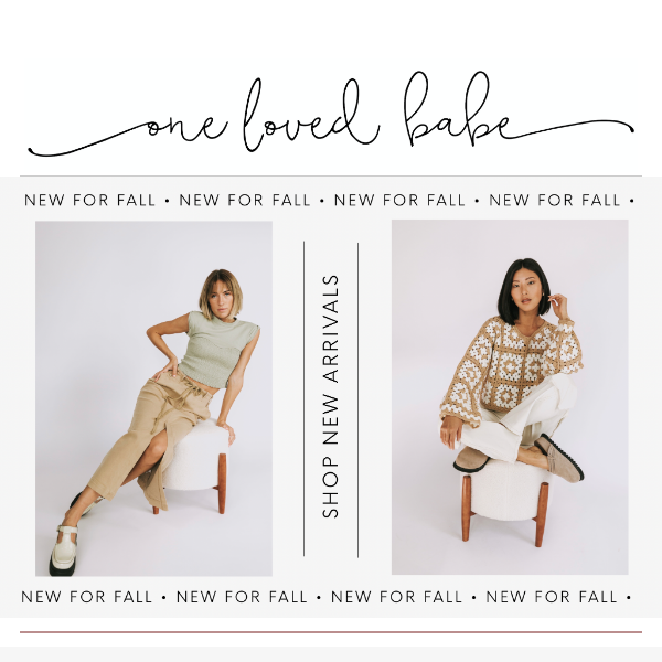 Fall in LOVE with new! ✨