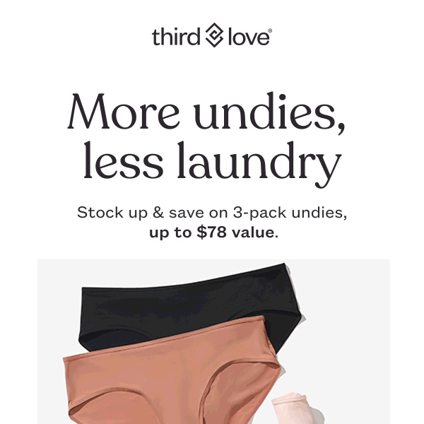 🔥 Save up to $88 on undies - Third Love