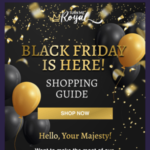 Black Friday Shopping Guide! 👑❤️