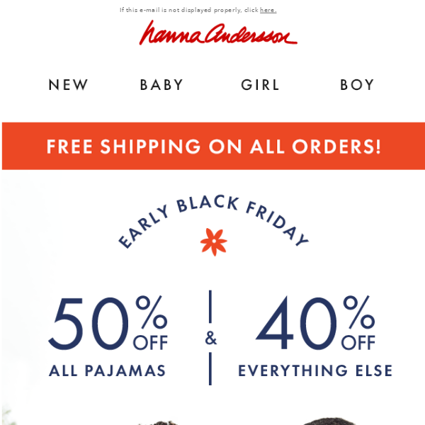 50% Off NEW PJs + 40% Off The Rest