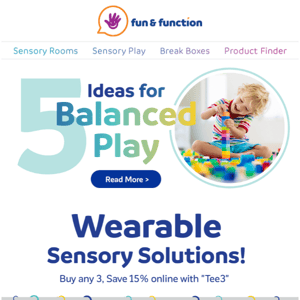 Wear everyday for self regulation! Save 15% on 3 or more