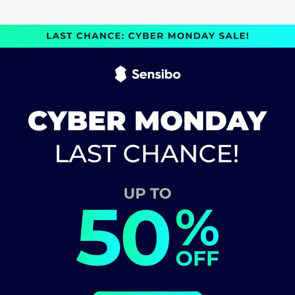 ⚡ Cyber Monday Last Chance! Ready, Set, Save! ⚡
