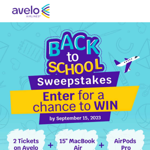 ⏰ Tick-Tock! Ends Today: Back to School Sweepstakes