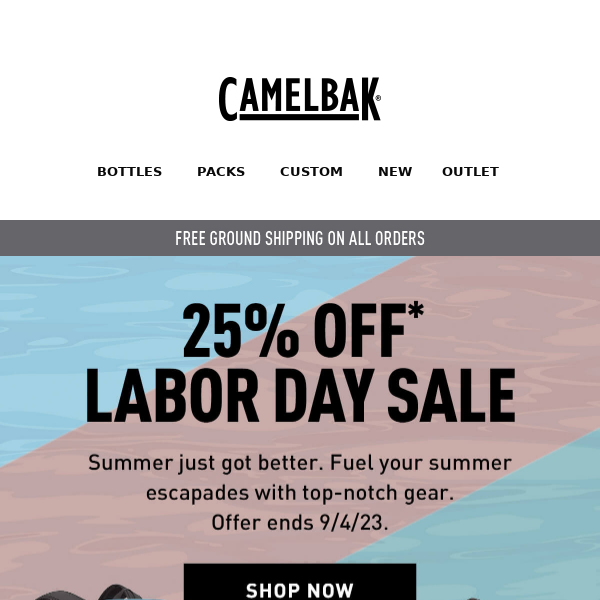 Last chance! 25% off Labor Day Sale ends tonight.