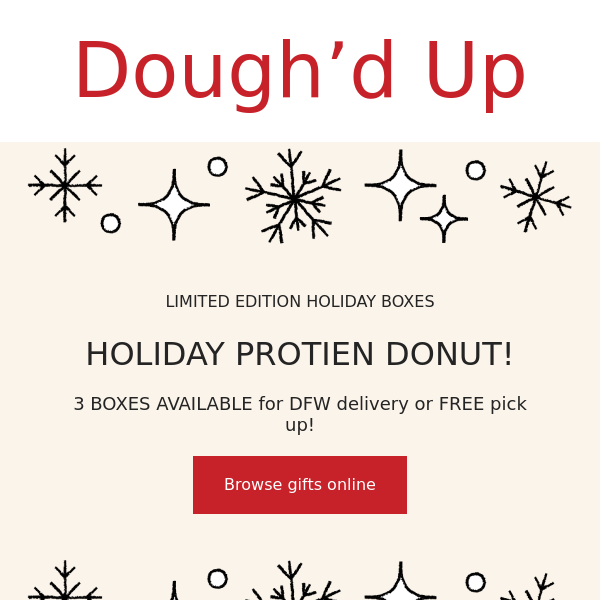 Final hours to order your protein donuts for the week!