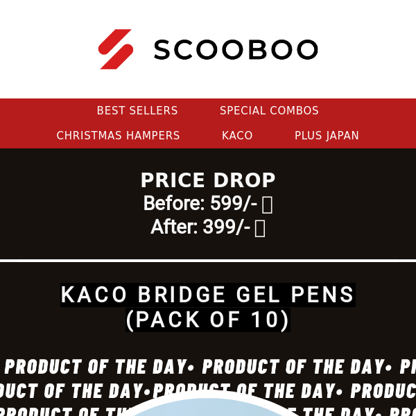 Kaco Bridge Gel Pens-Pack Of 10