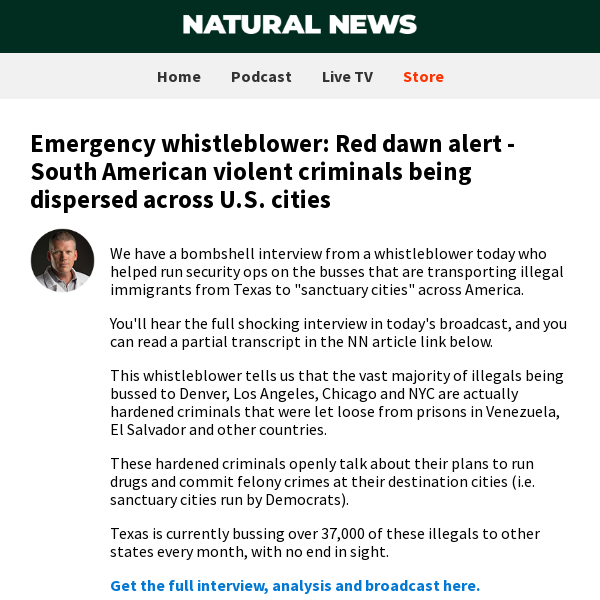 Emergency whistleblower: Red dawn alert - South American violent criminals being dispersed across U.S. cities