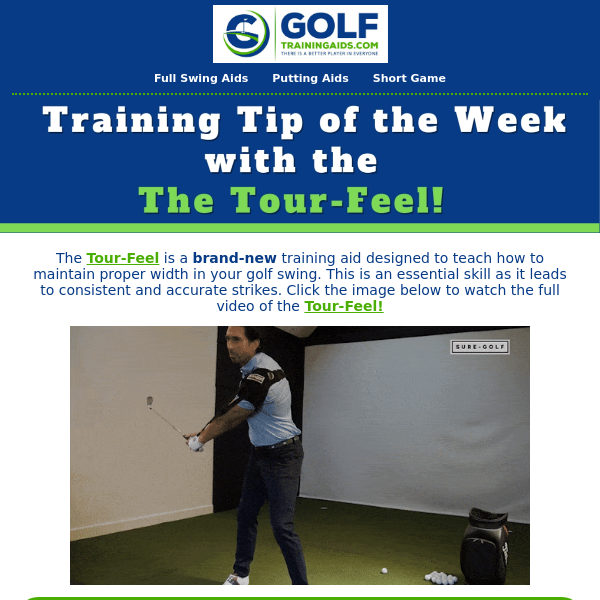 Learn how to  train with the Tour-Feel! ⛳