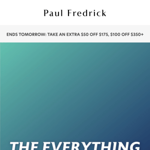 The Everything Sale: huge savings sitewide.