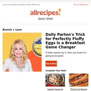 Dolly Parton's Trick for Perfectly Fluffy Eggs
