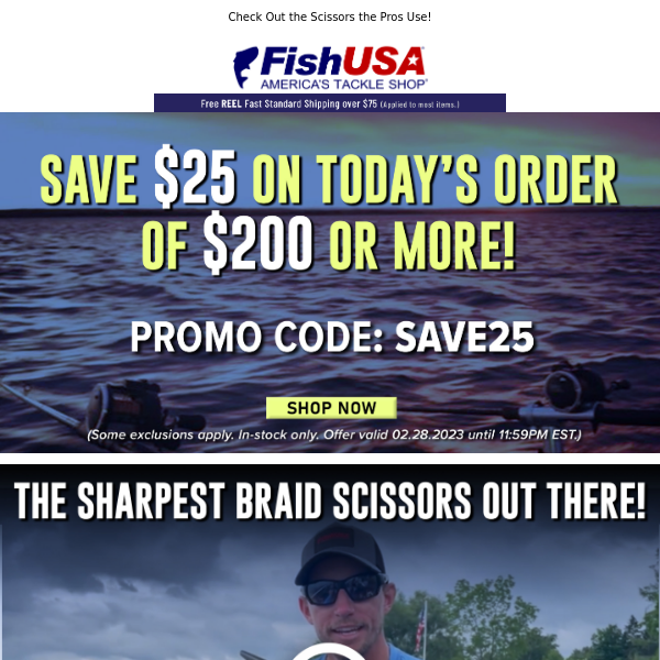 Last Chance to Save $25 on Orders Over $200!