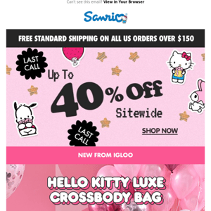 NEW: Hello Kitty x Igloo Crossbody Bag