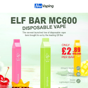 Elf Bar From £2.89! Elux Bar from £3.5! £35.99 Geek Vape Aegis X Kit, 10 IVG Beyond Bar for £35, £12.99 Dinner Lady Moments Range 50ml