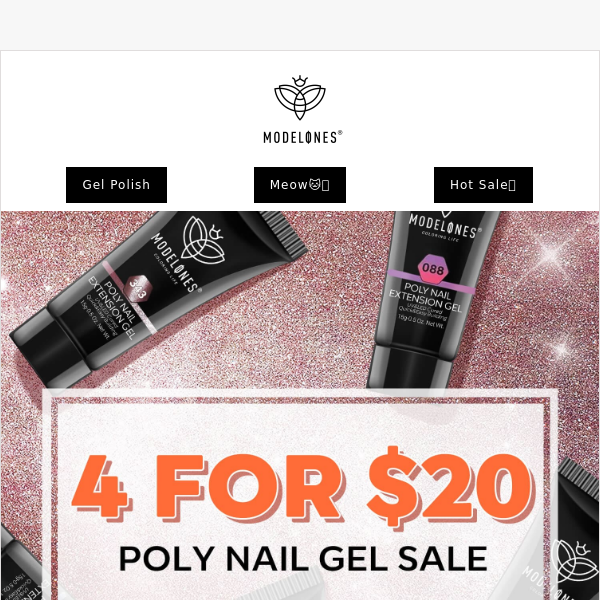 4 for $20🔮 - Cat Eye Poly Nail Gel Sale