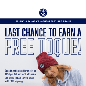 East Coast Lifestyle, your FREE toque is waiting!