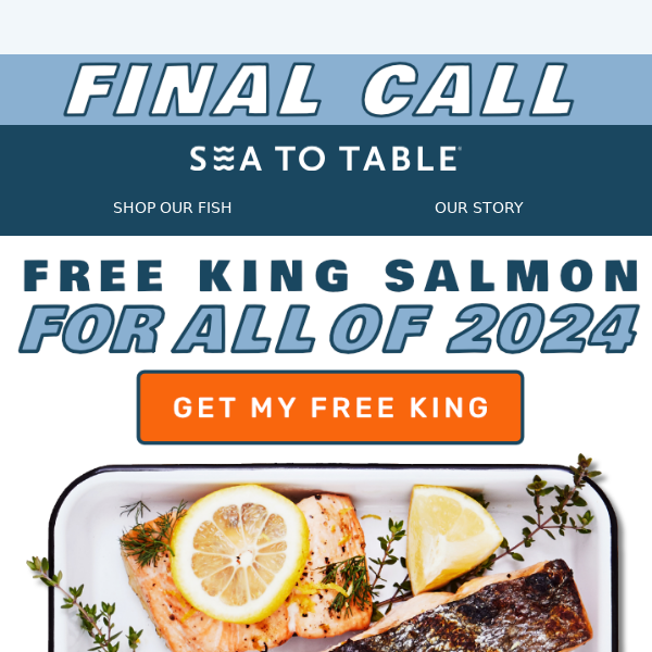 Last Chance for Free King Salmon