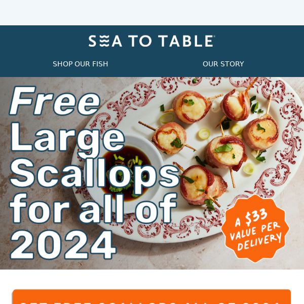 What’s Even Better than Free Scallops in Every Delivery?