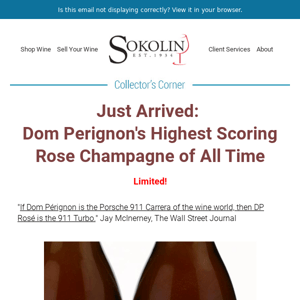 Just Arrived: Double, 98-Point 2002 Dom Perignon Rose Champagne - Limited