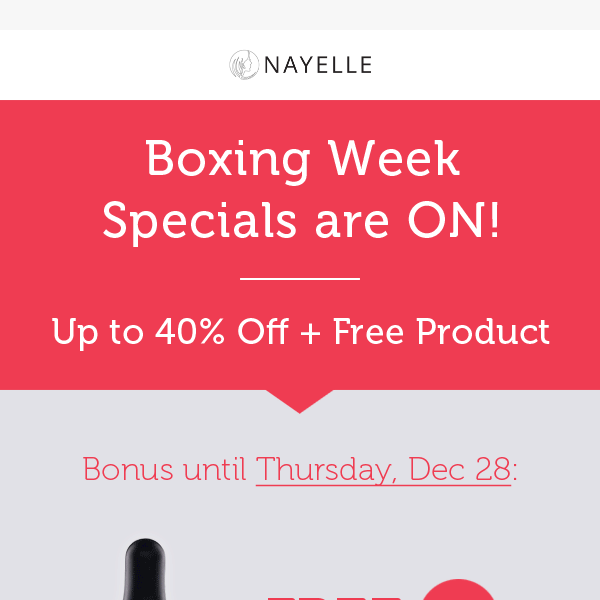 ⭐ Boxing Week Specials are ON