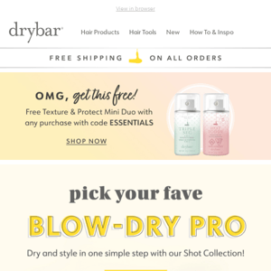 The “Dry + Style in One” Breakdown + FREE 🎁 With Every Order! 