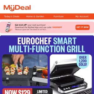 Price Drop! 4-in-1 EuroChef Grill 🔥