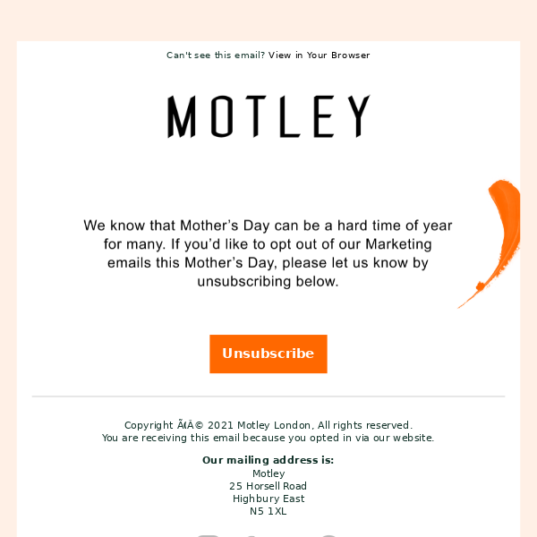 Want to opt out of Mother's Day emails?