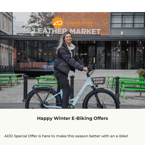 Our limited offer for your happy winter riding!
