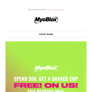 Activate Your FREE MyoBlox Shaker Now....
