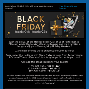 Black Friday Deals from PPCS! Coupons, Discounts, & Give-aways!