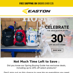 Don't Miss Out on 30% Savings