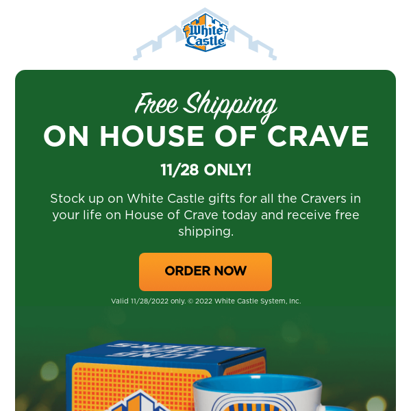 Get free shipping on all House of Crave orders!