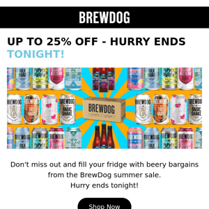 Last chance for a beery bargain