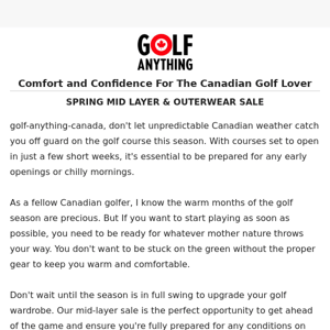 The Golf Mid Layer & Outerwear Sale