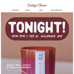 🍂Fall AF Candle Launch Tonight @5pm! 🍂