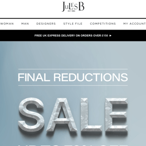 Up to 70% off | Final Reductions