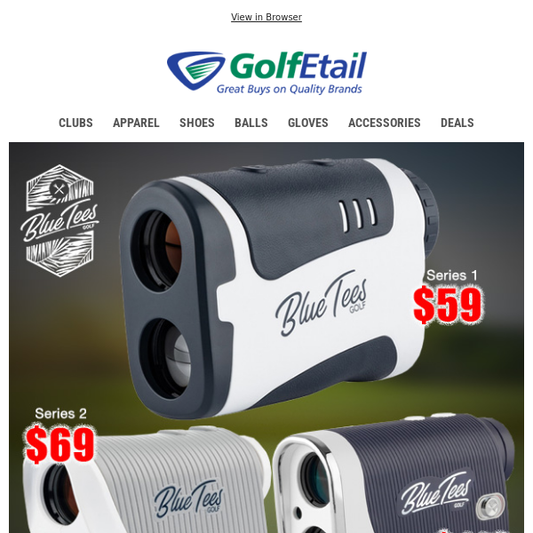 $59‼️ Blue Tees Laser Rangefinders • Save with Manufacturer Refurbished