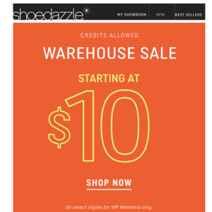 The Warehouse Sale Is HAPPENING