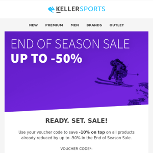 Save up to -50% in the End of Season Sale ✨