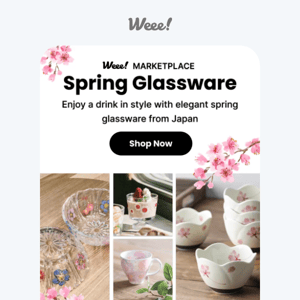 🌸 10% OFF: Spring Glassware from Japan!